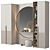 Modern Hallway Storage Set 176 3D model small image 2