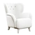 Curly Shearling Upholstered Armchair 3D model small image 4