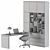 Modern Office Furniture Set 3D model small image 5