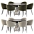 Modern Dining Set CCollection 3D model small image 1