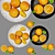 Minimalist Orange Plate Artistry 3D model small image 7