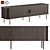Modern Oak Media Console by Dantone 3D model small image 6