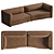 Virgule Cozy Sofa Collection 3D model small image 3