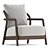 Flexform Alison Armchair: Sleek Comfort 3D model small image 1