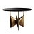 Shagreen Bronze Breakfast Table 3D model small image 2