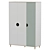 Modern Hall-3 Wardrobe Cabinet 3D model small image 1