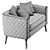 Decato Loveseat: Modern Elegance & Comfort 3D model small image 7
