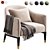 Contemporary Armchair Shiprok by Cazarina 3D model small image 1