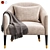 Contemporary Armchair Shiprok by Cazarina 3D model small image 2