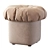 Modern Tufted Cotton Ottoman Pouf 3D model small image 5