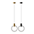 Brass Ring LED Pendant Light 3D model small image 3