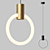 Brass Ring LED Pendant Light 3D model small image 5