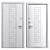 Manhattan Steelguard Entry Door, 900x2050mm 3D model small image 4