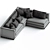 Rendez Vous Modern Sectional Sofa 3D model small image 3