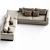 Rendez Vous Sofa Set R13 3D model small image 2