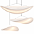 Sleek Contemporary Tense Pendant Lamp 3D model small image 5