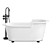 Modern LivingTec Bathtub Ofelia 3D model small image 2