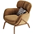 Modern Lounge Chair by Elysia 3D model small image 3