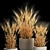 Spikelet Wheat Vase Set 3D model small image 3