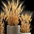 Spikelet Wheat Vase Set 3D model small image 4