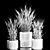 Spikelet Wheat Vase Set 3D model small image 7