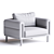 BOSC Fabric Armchair, Modern Design 3D model small image 3