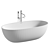Luxury Freestanding Oval Bathtub 3D model small image 3