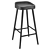  Rustic Oak Counter Stool 3D model small image 4