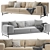 Modern Navona New Sofa Set 3D model small image 1