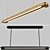 Modern Linear Chandelier by Kelly Wearstler 3D model small image 2