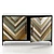 Eco-Friendly Herringbone Door Credenza 3D model small image 3