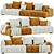 Modern Modular Jaden Sofa Set 3D model small image 2