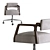 Elegant Tyler Desk Chair 3D model small image 2