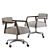 Elegant Tyler Desk Chair 3D model small image 3