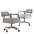 Elegant Tyler Desk Chair 3D model small image 4