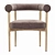 Mazz Velvet Dining Chair Collection 3D model small image 3
