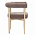 Mazz Velvet Dining Chair Collection 3D model small image 4