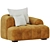 Elegant Jaden Armchair: Contemporary Chic 3D model small image 1