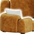 Elegant Jaden Armchair: Contemporary Chic 3D model small image 3