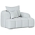 Elegant Jaden Armchair: Contemporary Chic 3D model small image 4