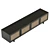 Modern 4-Door Entertainment Unit 3D model small image 5
