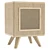 Modern UV-Mapped Nightstand: 60x45x40 (cm) 3D model small image 1