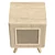 Modern UV-Mapped Nightstand: 60x45x40 (cm) 3D model small image 3