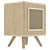 Modern UV-Mapped Nightstand: 60x45x40 (cm) 3D model small image 4