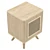 Modern UV-Mapped Nightstand: 60x45x40 (cm) 3D model small image 5