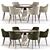 Modern Dining Set Collection 3D model small image 1