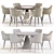 Modern Dining Set Collection 3D model small image 4