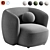 Modern Armchair Rene Meridiani 3D model small image 4