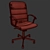 Ergonomic Swivel Chair Height Adjustable 3D model small image 5