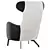 Minimalist PANDA Armchair Model in 3Ds Max 3D model small image 3